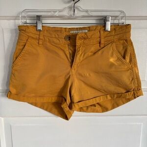 Funky Buddha Women's Mustard Cargo Shorts